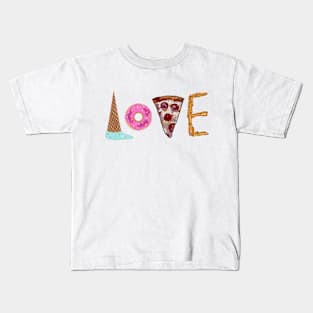 Food Is My Love Kids T-Shirt